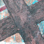 Eine Detailansicht von Kreuz-Figur von Nikola Johner